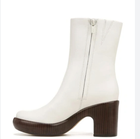 VINCE Nicco Clog Womens Leather Block Heel Mid-Calf Boots NWT Size 10 MSRP $515 - Picture 2 of 6